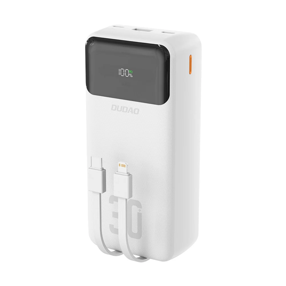 Externí baterie K15Max 30000mAh s integrovanými kabely DUDAO