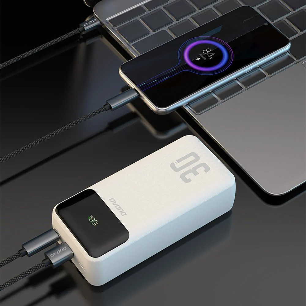 Externí baterie K15Max 30000mAh s integrovanými kabely DUDAO