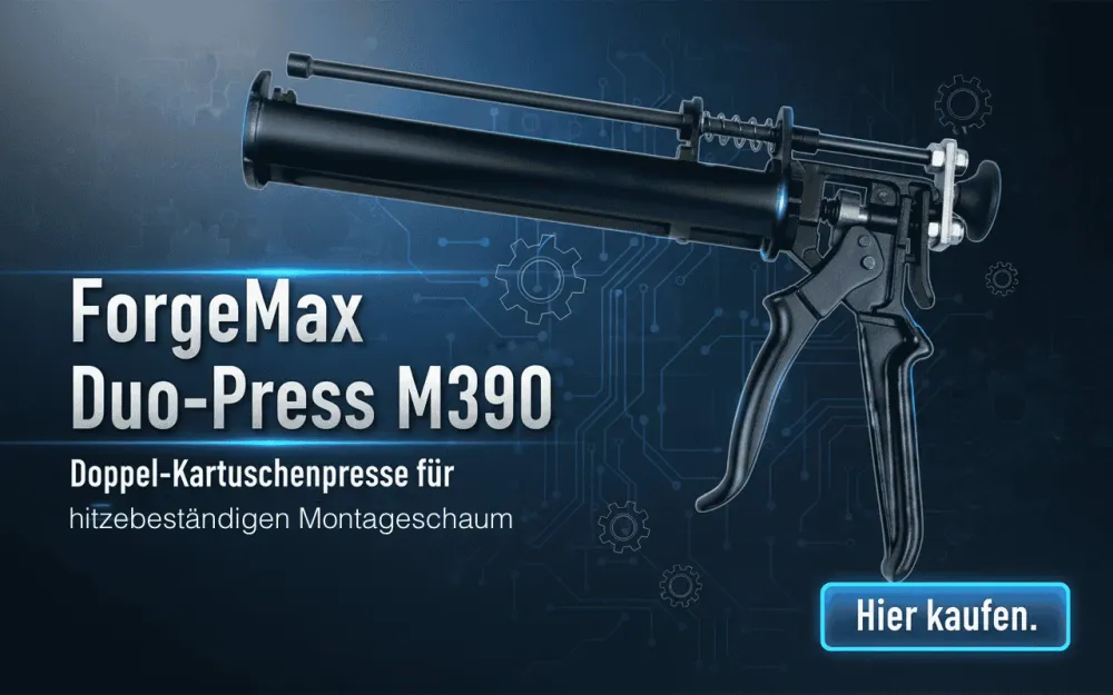 ForgeMax Duo-Press M390 - dvojitý lis na tepelně odolnou montážní pěnu