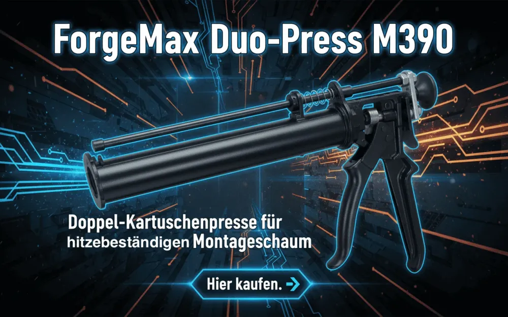 ForgeMax Duo-Press M390 - dvojitý lis na tepelně odolnou montážní pěnu
