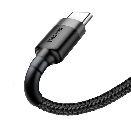 Kabel Baseus CAFULE TYPE-C 300 cm šedá/černá