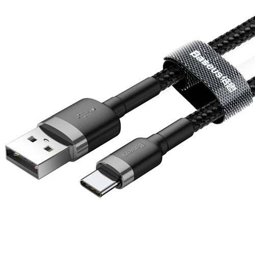 Kabel Baseus CAFULE TYPE-C 300 cm šedá/černá