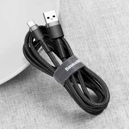 Kabel Baseus CAFULE TYPE-C 300 cm šedá/černá