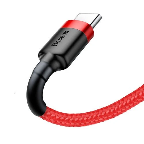 Kabel Baseus Cafule USB-/USB-C QC 3.0 3A 0,5 m - červený