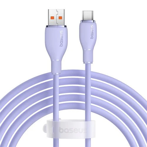 Kabel Baseus Pudding 100 W USB-/USB-C 2 m - Fialový