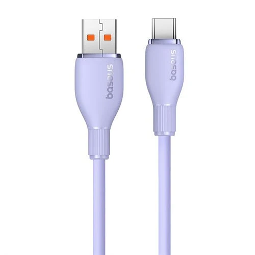 Kabel Baseus Pudding 100 W USB-/USB-C 2 m - Fialový