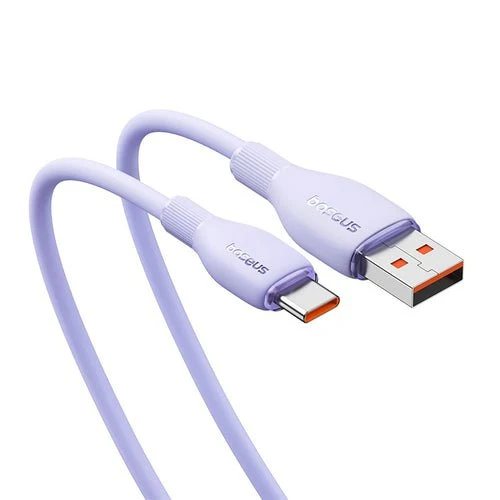 Kabel Baseus Pudding 100 W USB-/USB-C 2 m - Fialový