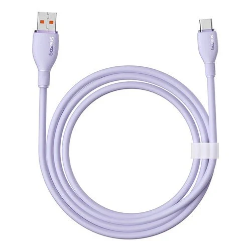 Kabel Baseus Pudding 100 W USB-/USB-C 2 m - Fialový