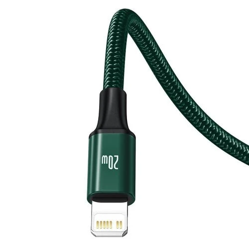 Kabel Baseus Rapid 3 v 1 USB-C/Lightning/micro USB 20W PD 1,5m - zelený