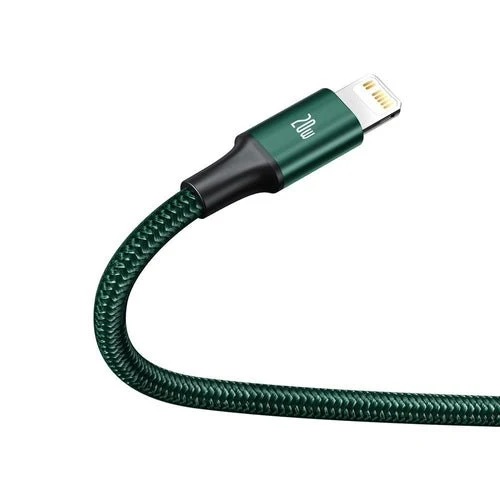 Kabel Baseus Rapid 3 v 1 USB-C/Lightning/micro USB 20W PD 1,5m - zelený