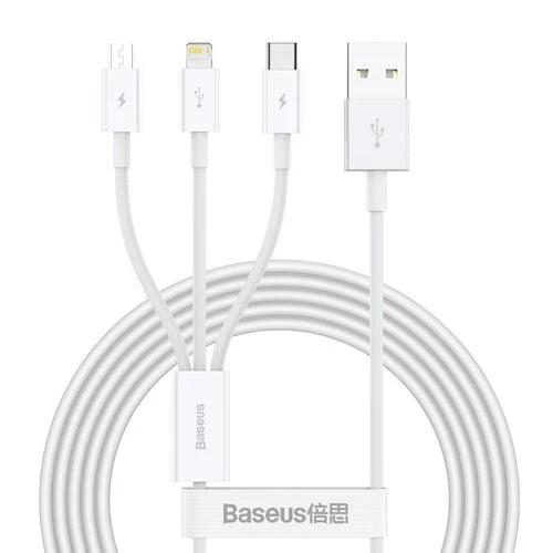 Kabel Baseus Superior 3 v 1 - Lightning/USB-C/Micro USB, 1,5 m.