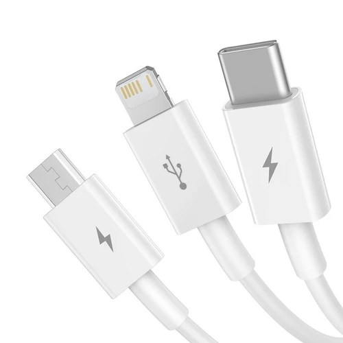 Kabel Baseus Superior 3 v 1 - Lightning/USB-C/Micro USB, 1,5 m.