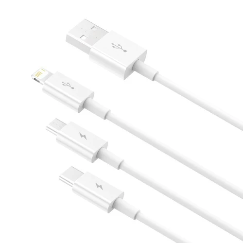 Kabel Baseus Superior 3 v 1 - Lightning/USB-C/Micro USB, 1,5 m.