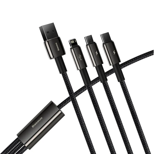 Kabel Baseus Tungsten 3 v 1 (USB/USB-C/Lightning/micro USB)
