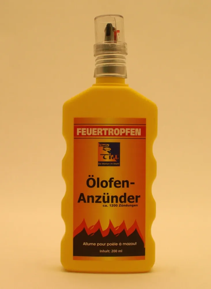 Kapalný olejový zapalovač do kamen Láhev se zapalovacím zařízením 200 ml