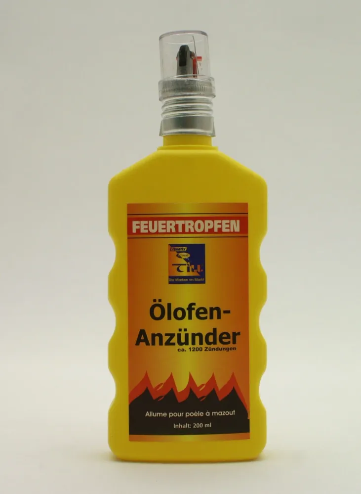 Kapalný olejový zapalovač do kamen Láhev se zapalovacím zařízením 200 ml