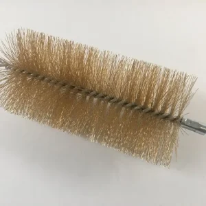 Kartáčová hlava 100mm trubkový kartáč z ocelového drátu s mosazným povrchem vnějším závitem M10