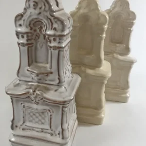 Keramická pokladnička "Historická kachlová kamna"