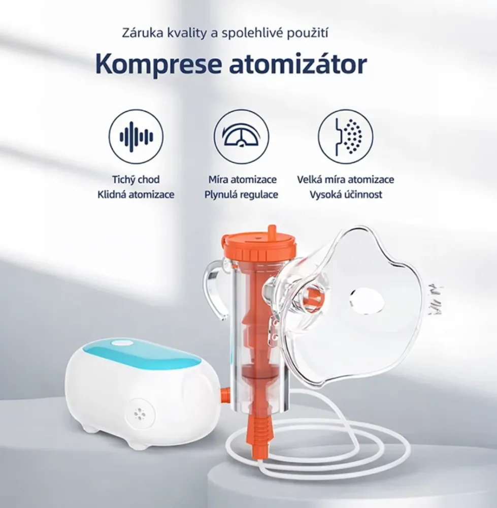 Kompresorový inhalátor pro dospělé i děti