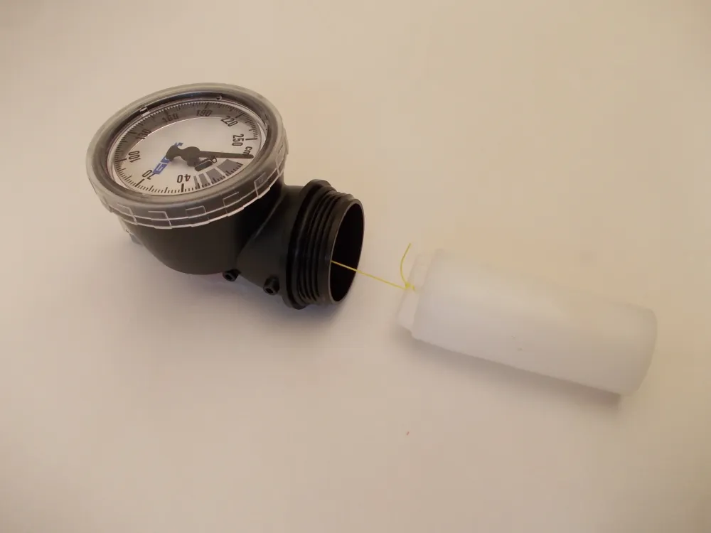Mechanický ukazatel hladiny pro olejovou nádrž s plovákem