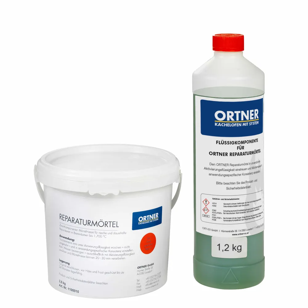 Opravná malta 2-komponentní 0-1,2 mm do 1700°C