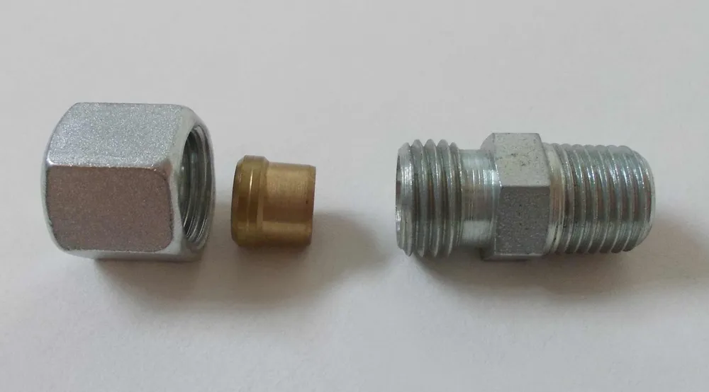 Rovné šroubení GEN-8 jako náhradní díl pro řezání kroužkového šroubení 8 mm