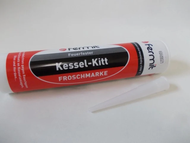 Žáruvzdorný tmel na kotle 1000° pro kotle, trouby, sporáky 310g kartuše