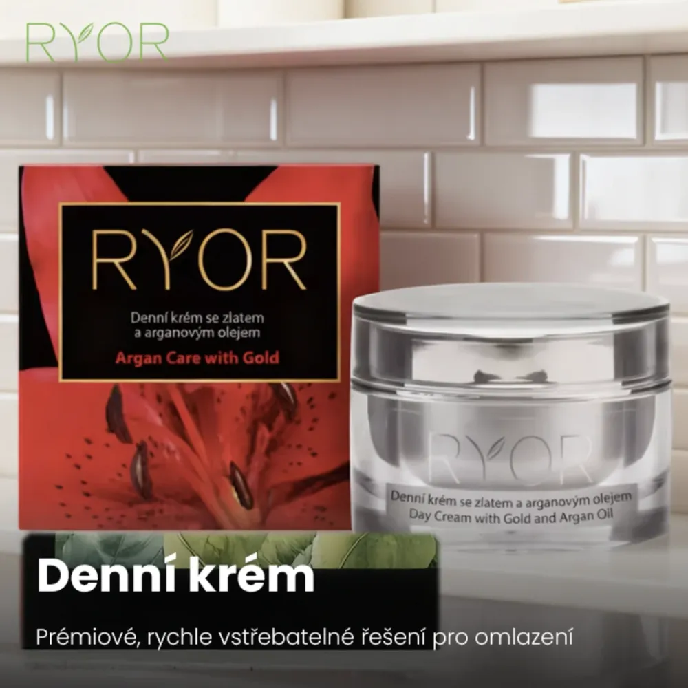 Ryor Denní krém se zlatem arganovým olejem 50 ml