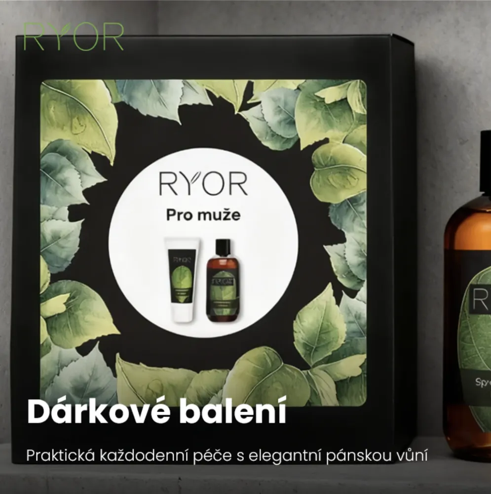 Ryor dárkový balíček Péče pro muže – sprchový gel + krém