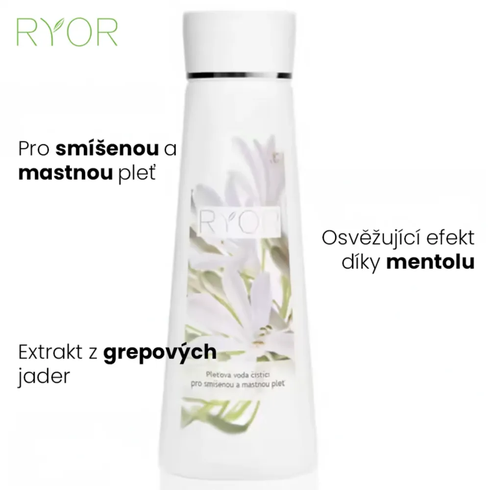 Ryor čisticí pleťová voda pro smíšenou mastnou pleť 200 ml