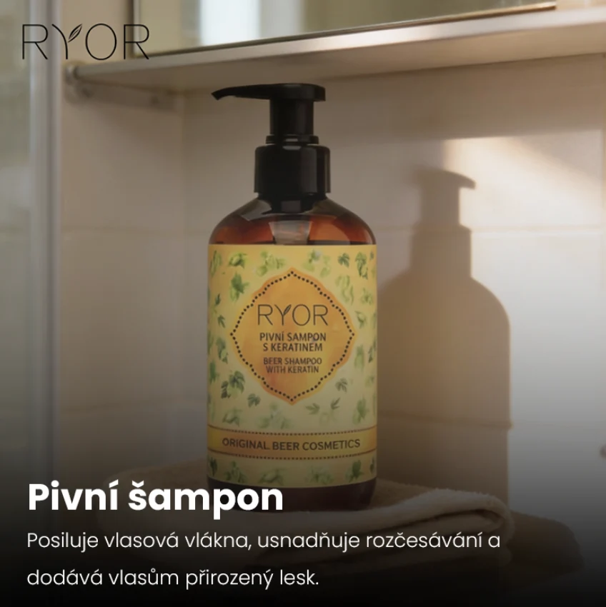 Ryor pivní šampon s keratinem 250 ml