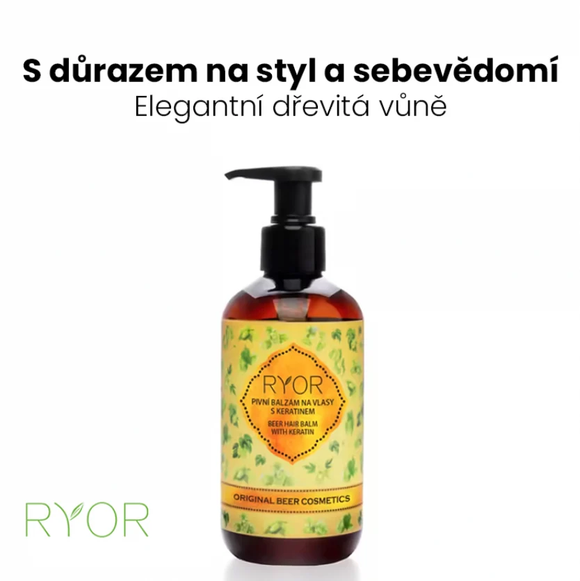 Ryor pivní balzám na vlasy s keratinem 250 ml