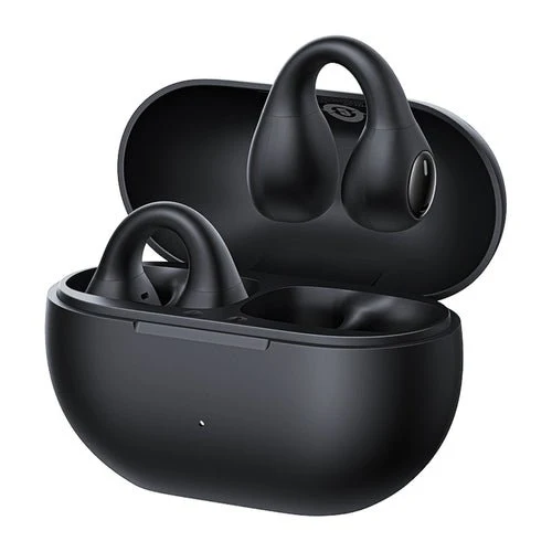 Sluchátka Baseus Bass 15 Clip OWS bezdrátová + USB-C kabel - černá.