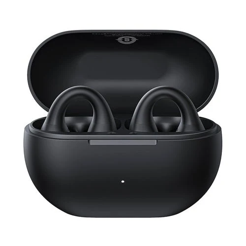 Sluchátka Baseus Bass 15 Clip OWS bezdrátová + USB-C kabel - černá.