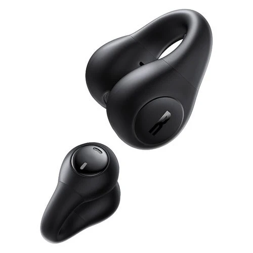 Sluchátka Baseus Bass 15 Clip OWS bezdrátová + USB-C kabel - černá.