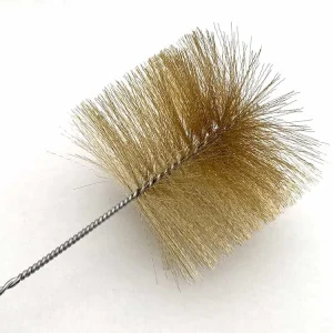 Stěrka na trubky 150mm Kartáč na trubky ocelový drát mosazný 2m