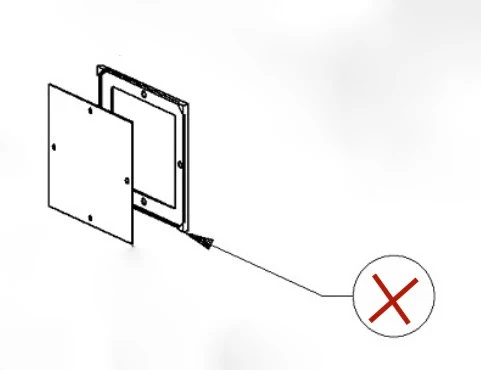 Čtvercové těsnění 13,5x13,5 cm pro čisticí klapku peletových kamen