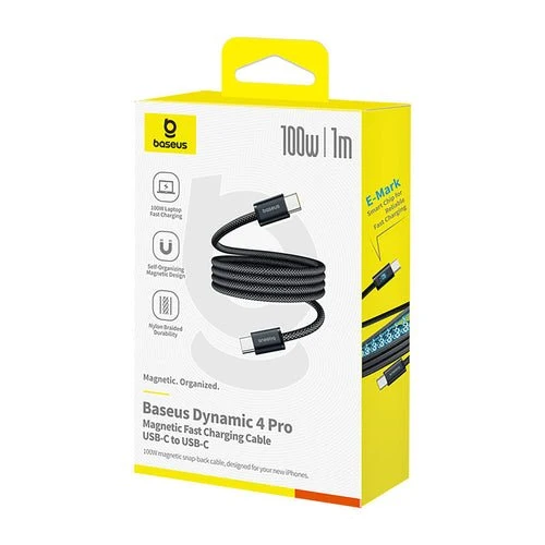 USB-C kabel Baseus Dynamic 4 Pro 100 W 1 m - černý