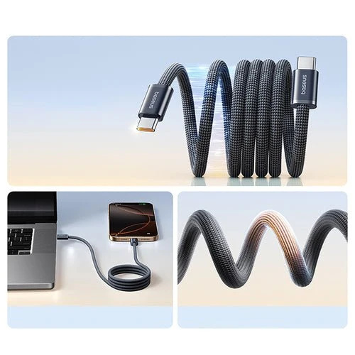 USB-C kabel Baseus Dynamic 4 Pro 100 W 1 m - černý
