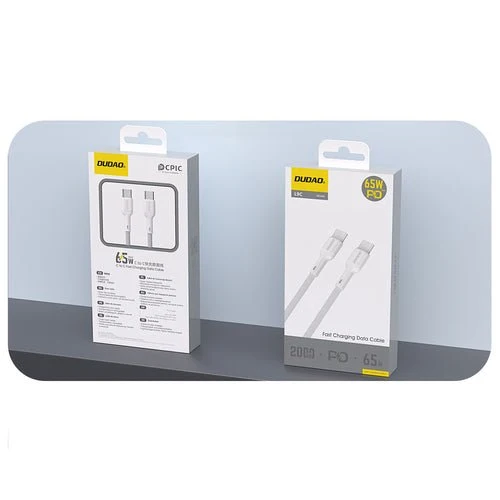 USB-C kabel Dudao L9C 65W - 1 m - bílý