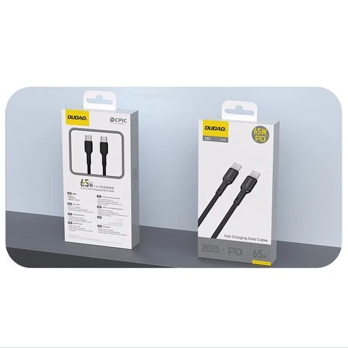 USB-C kabel Dudao L9C 65 W - 2 m - černý