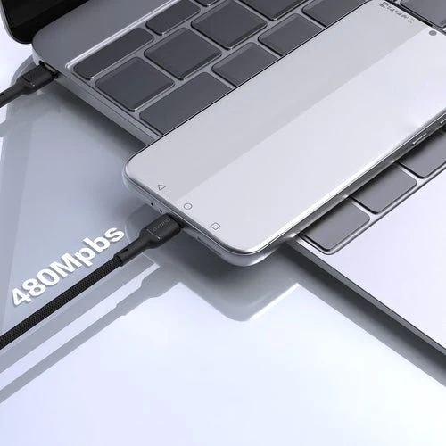 USB-C kabel Dudao L9C 65 W - 2 m - černý