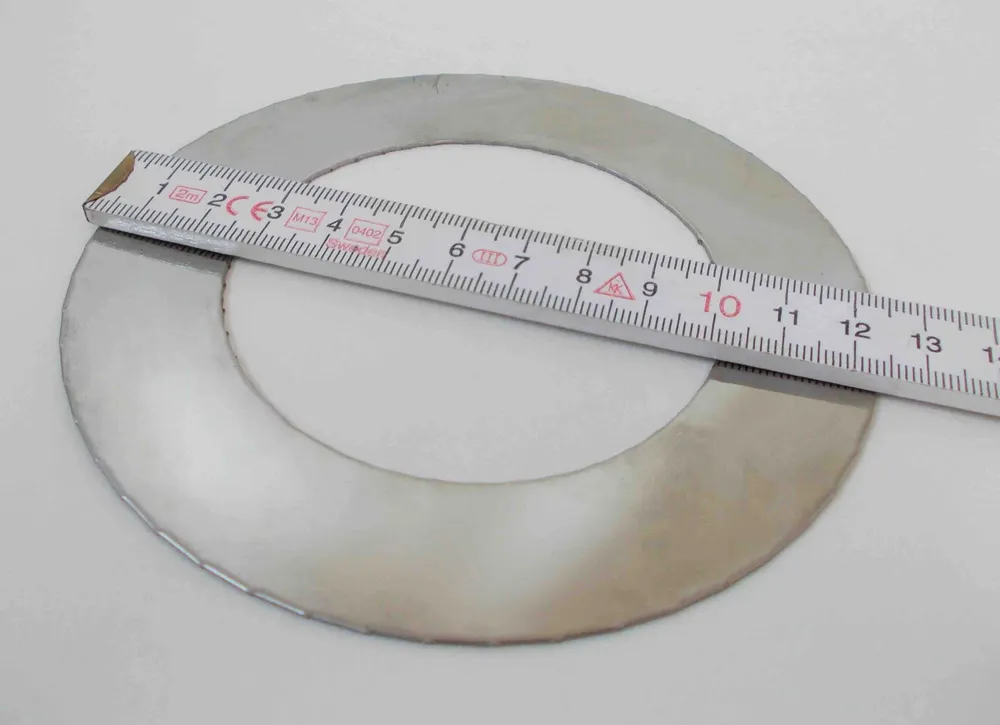 Vodicí kroužek hořáku 125/75 mm pro olejová kamna nerezová ocel