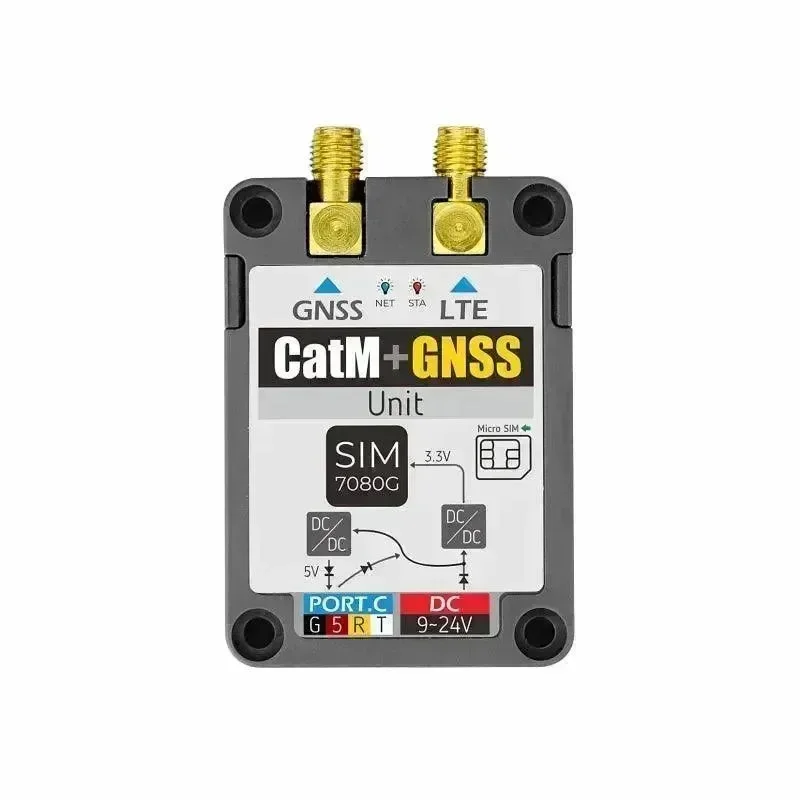 M5Stack SIM7080G CAT-M/NB-IoT+GNSS jednotka s Telec anténou