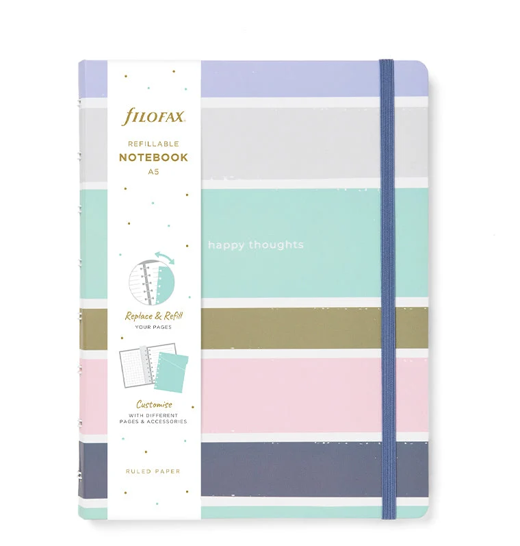 Filofax Notebook Good Vibes, A5 stripes - Sale Filofax CZ
