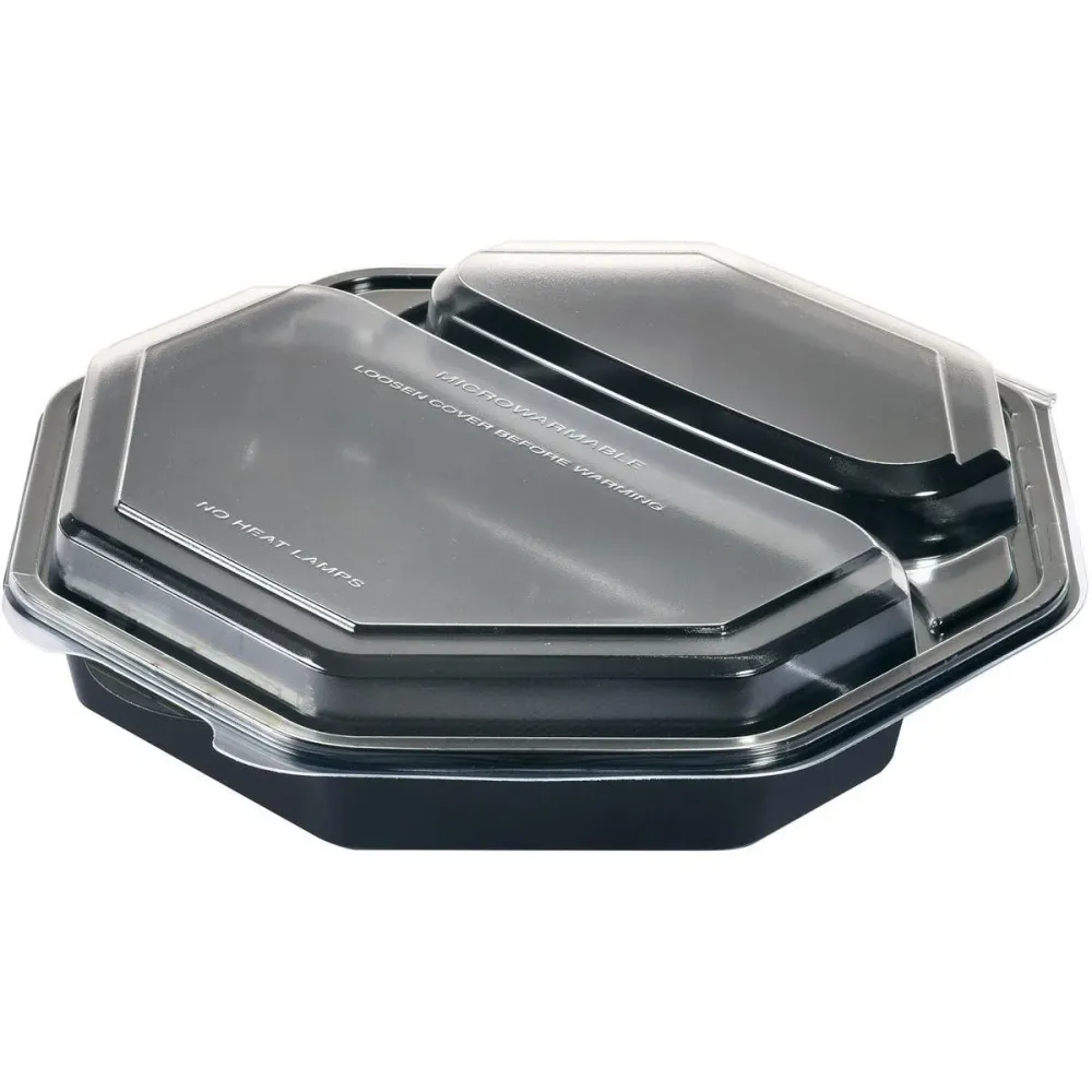 Octaview® 2 Black / Transparent PS 230x230x50 | Pack (170 pieces)