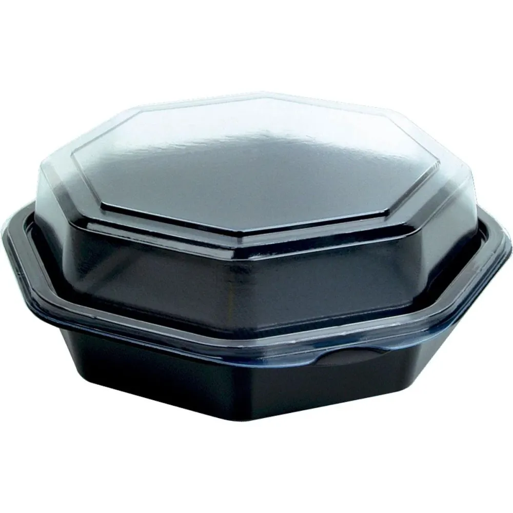Octaview® (C&C pack 127765) Black / Transparent PS 160x160x60 | Pack (20 pieces)