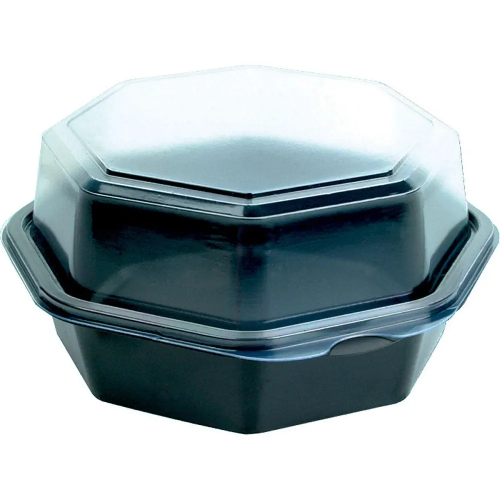 Octaview® (C&C pack 149871) Black / Transparent PS 160x160x80 | Pack (35 pieces)