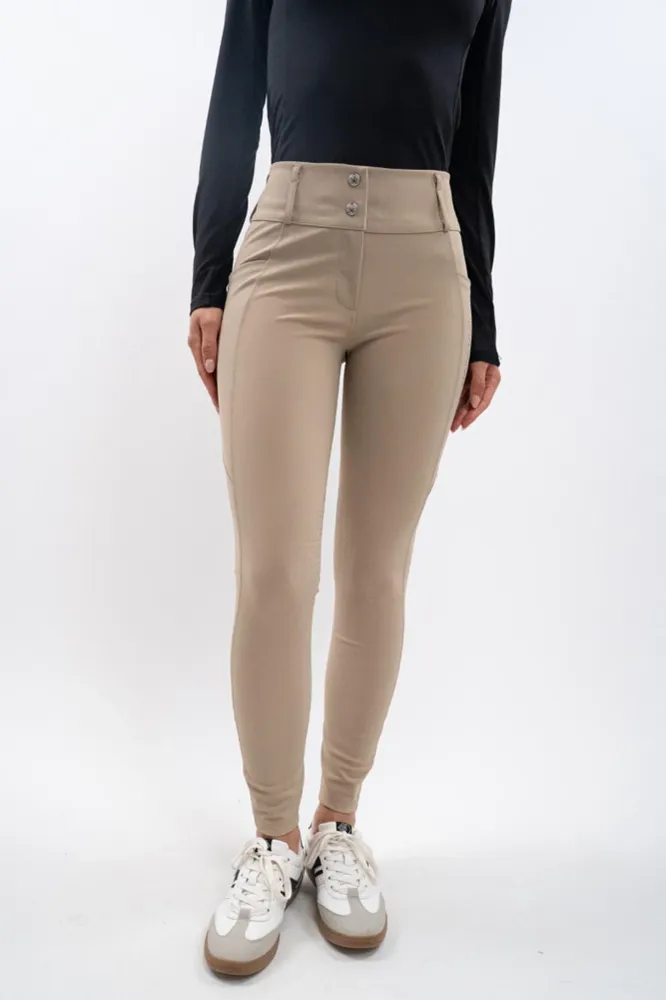 Ludivine Women's Fullseat Breeches Khaki (Beige) 16
