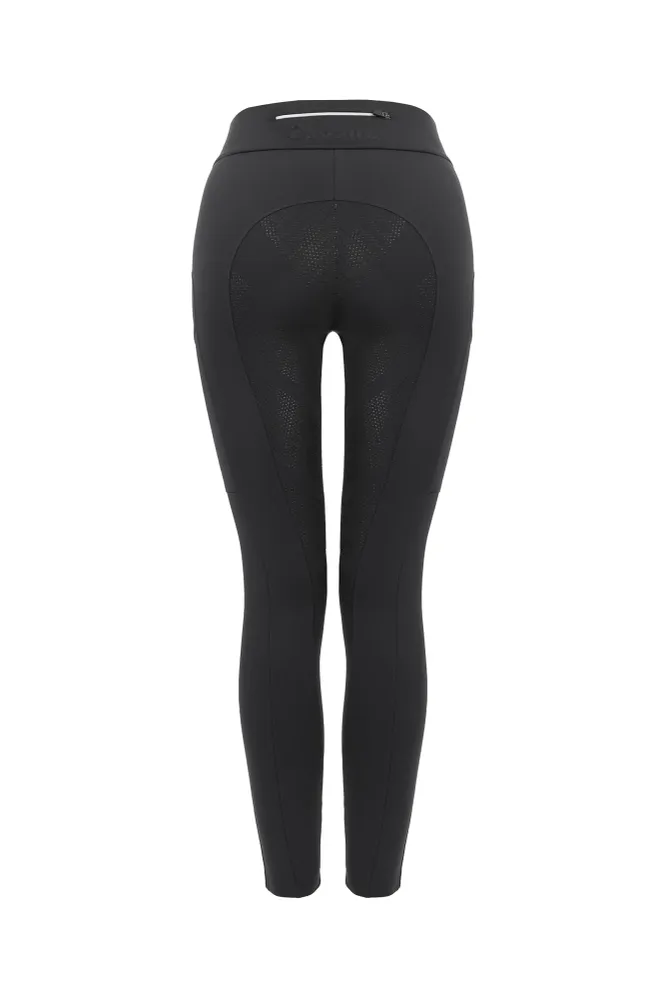 Mallas de Equitación con Asiento Completo para Mujer Leyla Grip Graphite Dark grey 44
